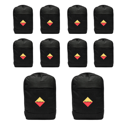 10 X Black Tech Backpack Bundle.