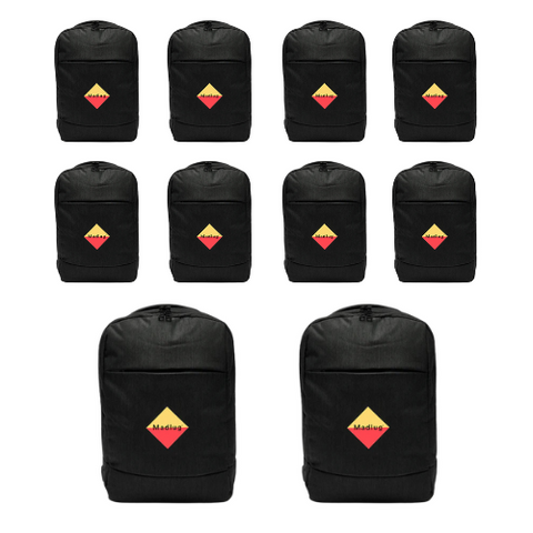 10 X Black Tech Backpack Bundle
