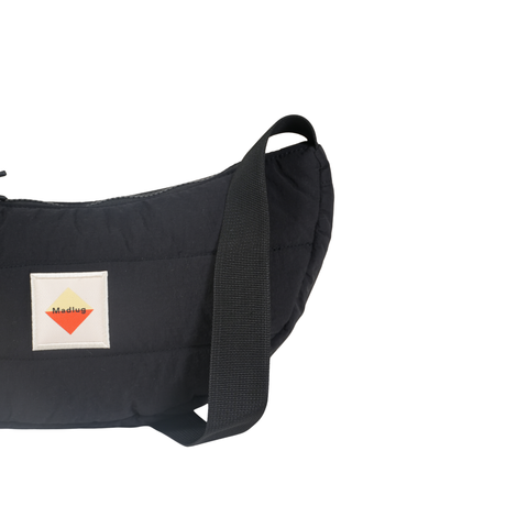 Black Quilted Sling Bag