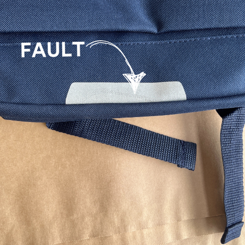 Navy School Bag \ B-Stock