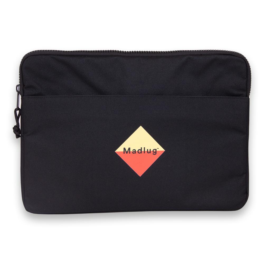 Black 14" Laptop Case. Front view.