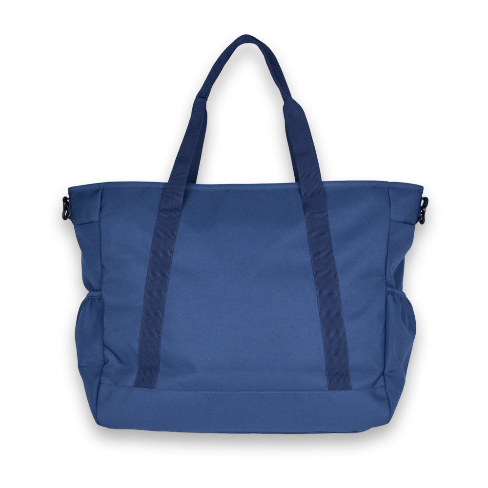 Midnight Blue Outbound Tote. Back view.