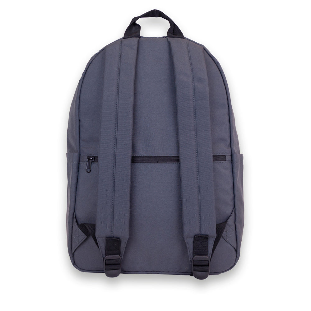 Grey Premium 20L Backpack. Back view.