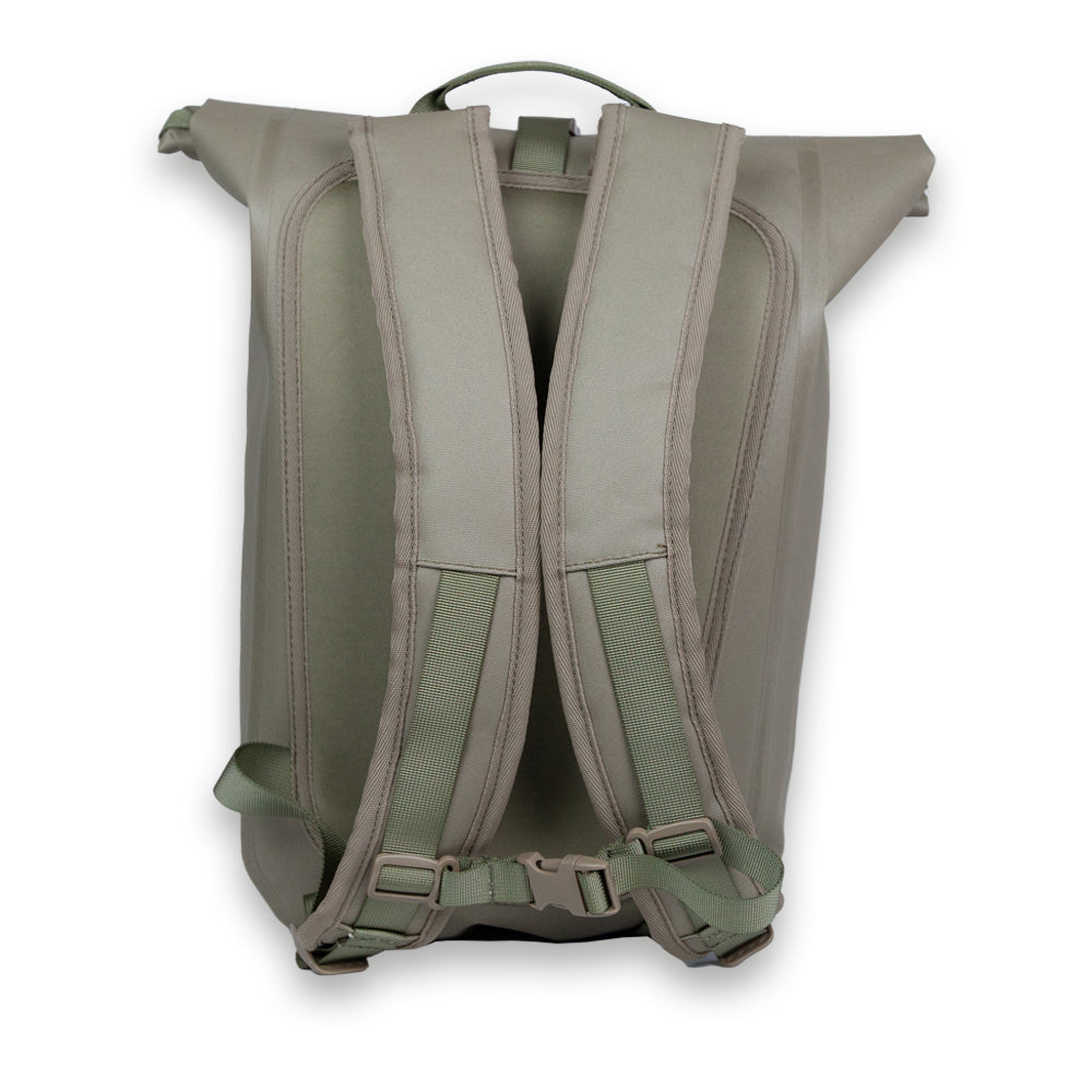 Green Waterproof Roll-Top. Back view.