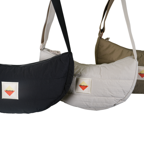 Green Quilted Sling Bag