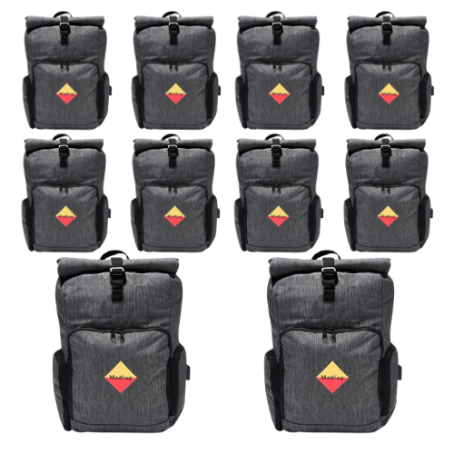 10 X Grey Tech Roll-Top Bundle.