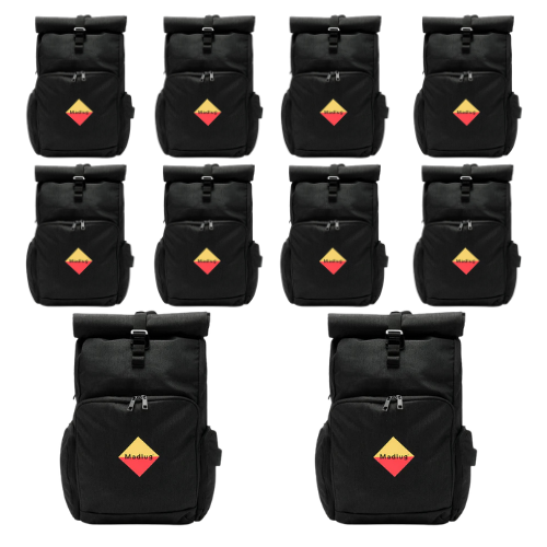 10 X Black Tech Roll-Top Bundle.