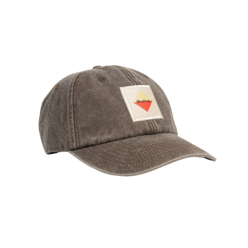 Brown Vintage Dad Cap Diamond.