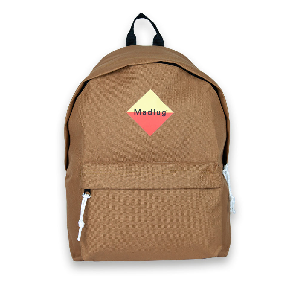 Caramel Classic Backpack. Front view.