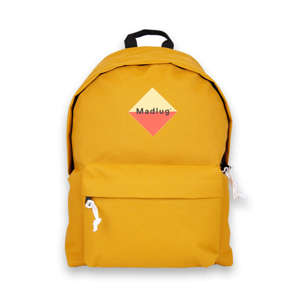 Madlug Classic Backpack in Mustard Yellow.