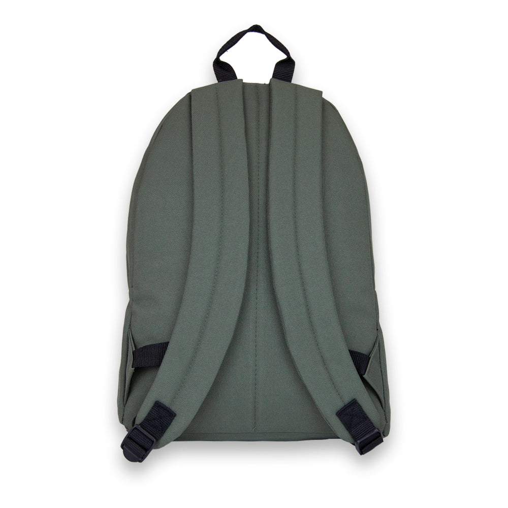 Olive Classic Backpack. Back view.