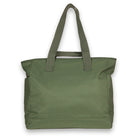 Olive Big Tote. Back view.