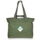 Olive Big Tote. Front view.