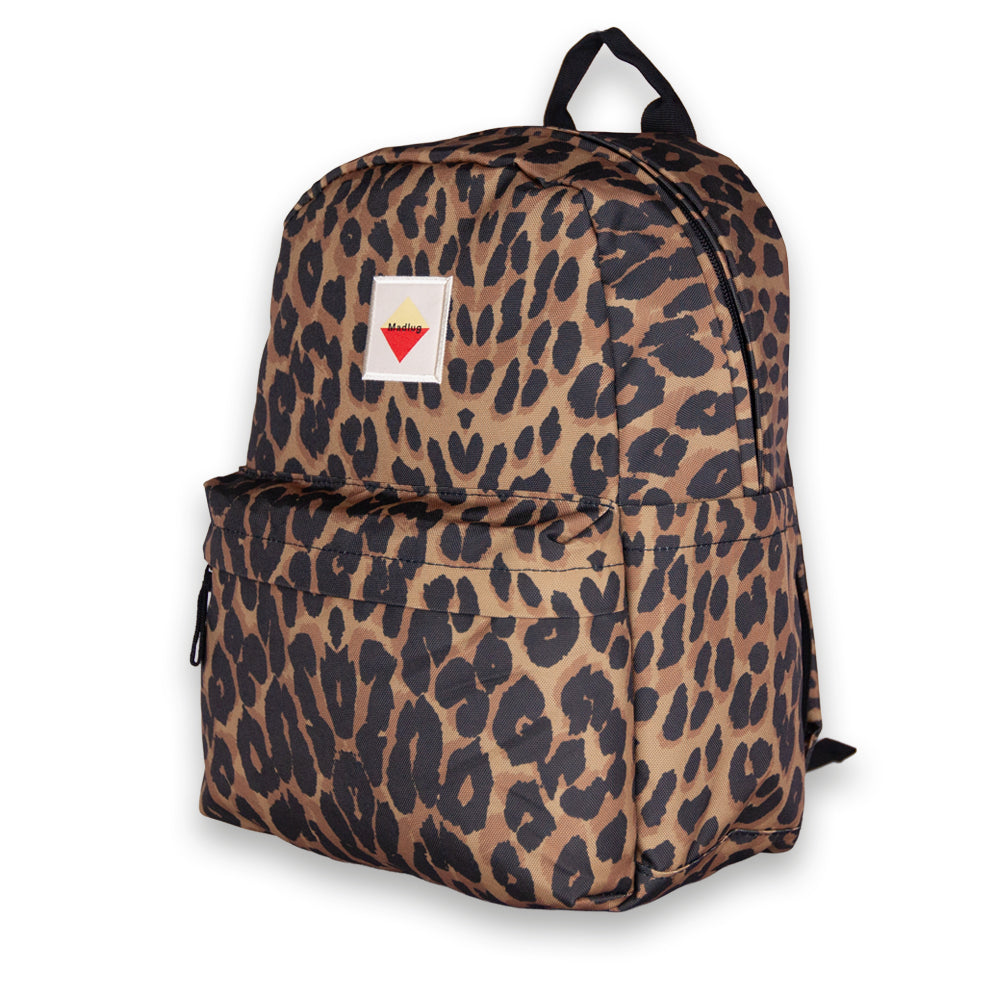 Leopard Premium 14L Backpack. Three-quarter view.