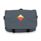 Marble Grey Messenger Bag. Front view.