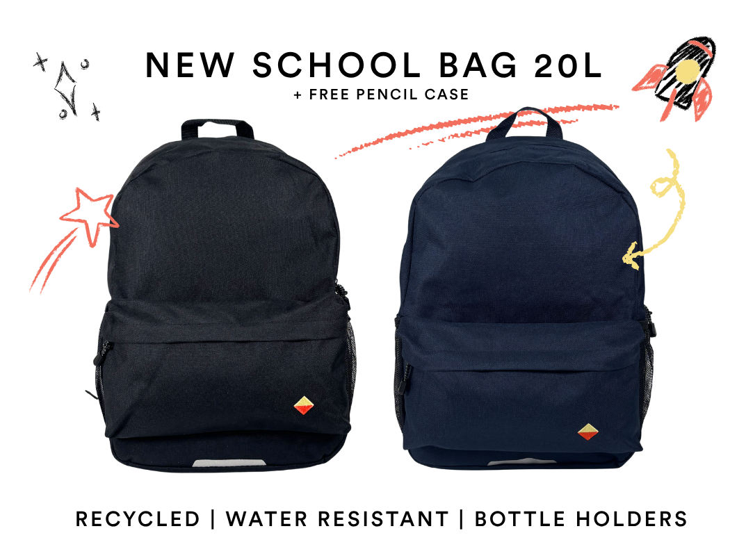MAKE A <br> DIFFERENCE<br>SCHOOL BAG