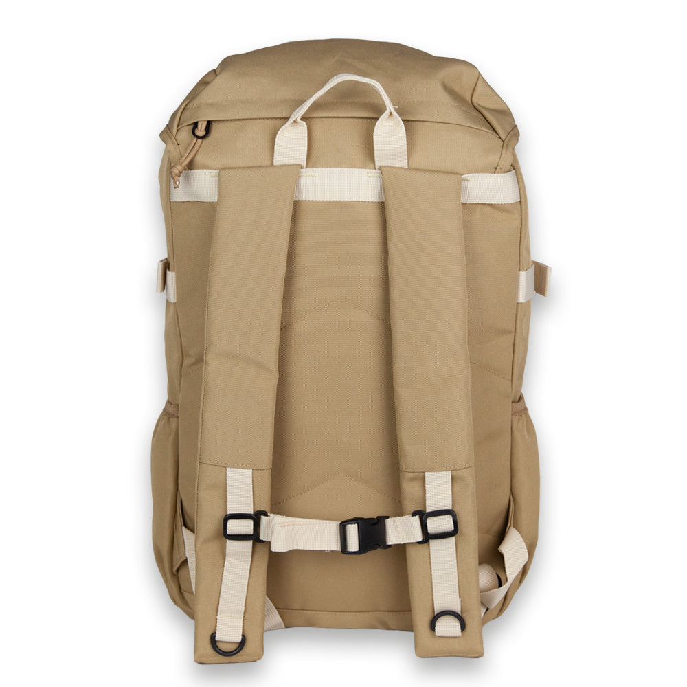 Sandstone Outbound Backpack. Back view.