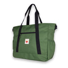 Moss Green Outbound Tote. Three-quarter view.
