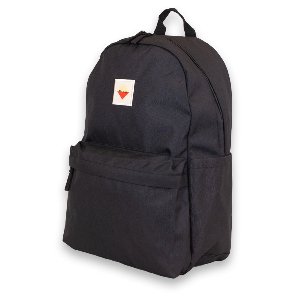 Black Premium 20L Backpack. Three-quarter view.