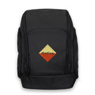 Black Premium Tech Backpack. Front view.