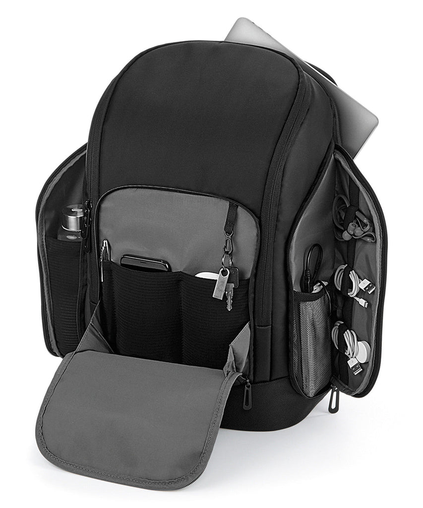 Madlug Premium Tech Backpack in Black.