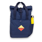 Navy Laptop Roll-Top. Top view.