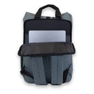 Grey Laptop Roll-Top. Back view.