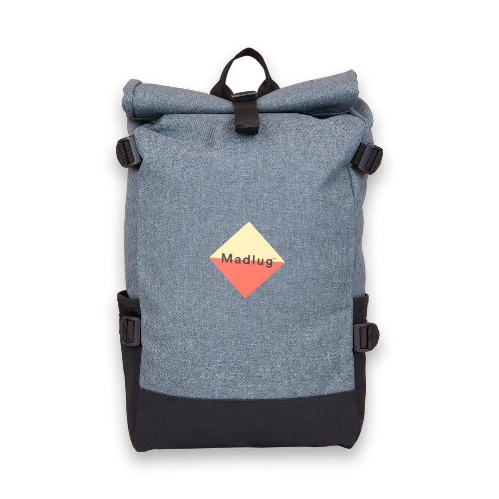 Roll-Top Urban Backpack - Grey