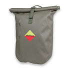 Green Waterproof Roll-Top. Three-quarter view.